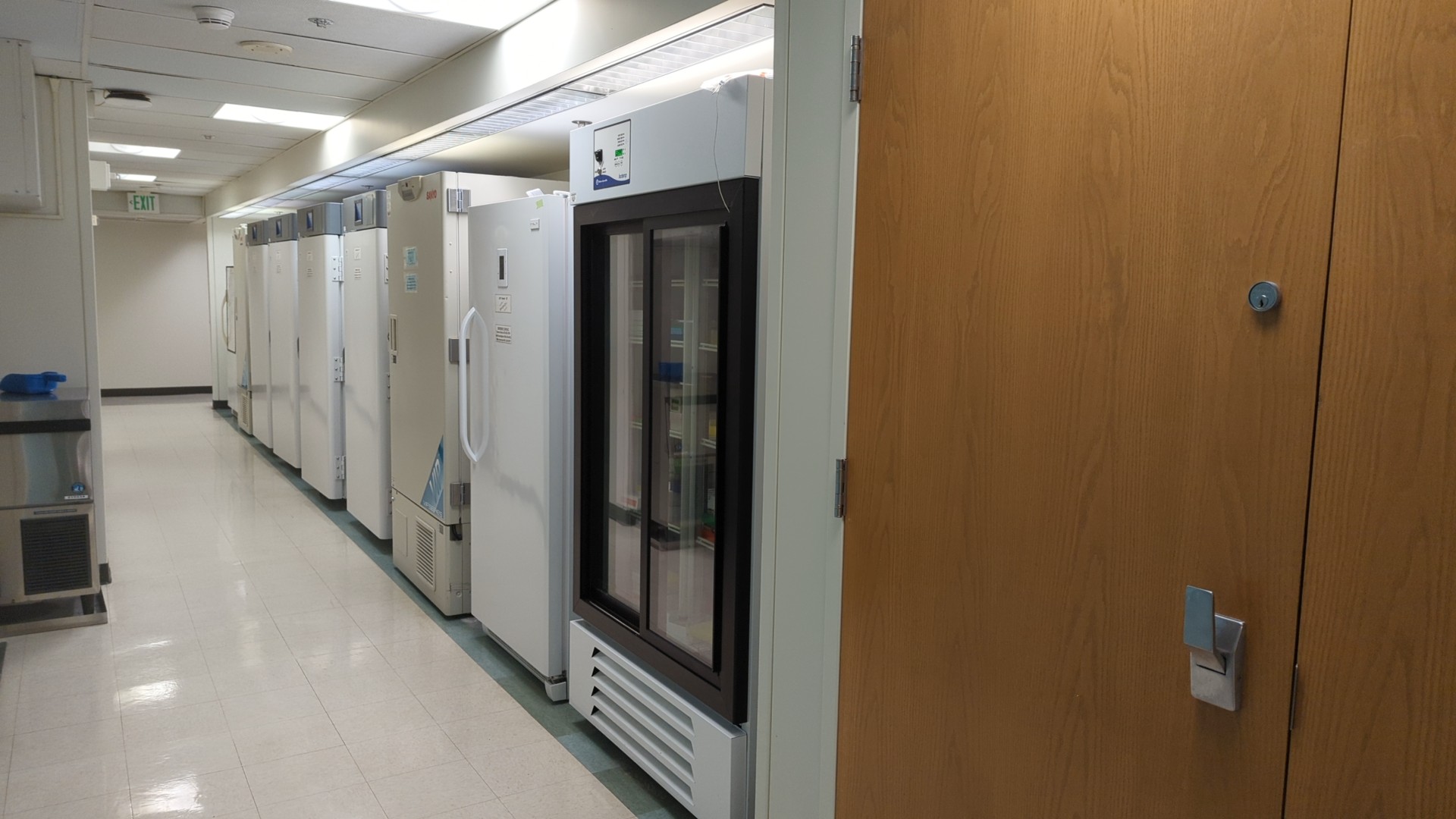 Ample sample storage.